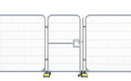Anti-Climb Pedestrian Gate for Temporary Fencing