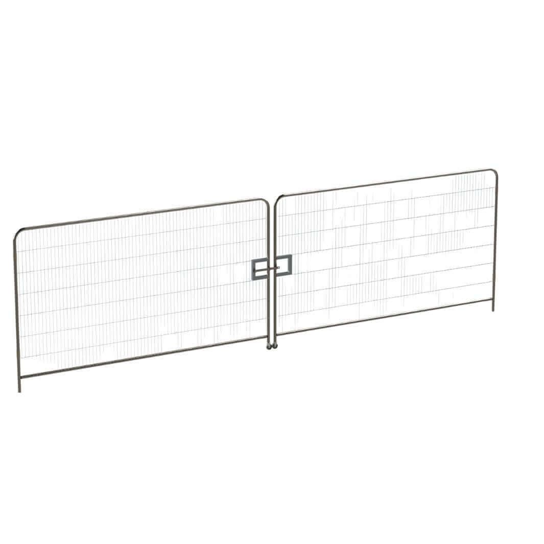AB Temporary Fencing | ROUND TOP VEHICLE GATE 