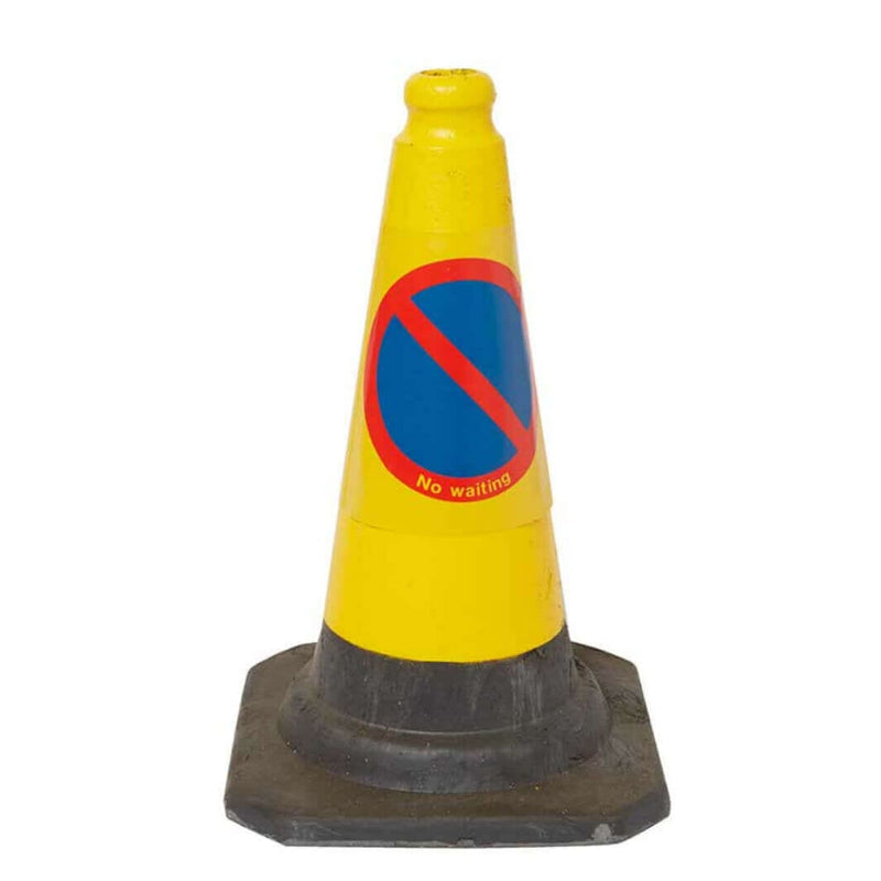 AB Temporary Fencing | YELLOW SINGLE NO WAITING CONE